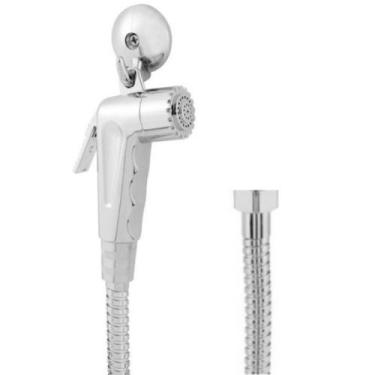 Imagem de Ducha Higiênica Engate Flexível Aço Inox 1,20 Metros + Gatilho Paris C