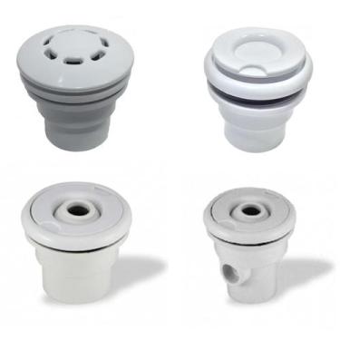 Imagem de Kit Jatos Hidro + Aspiracao + Retorno + Ralo Piscina Fibra - Sanspray