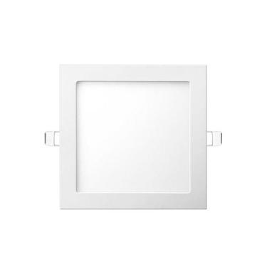 Imagem de Plafon Embutir Luminária Led 6w Quadrado Bivolt Elgin, Branco Frio