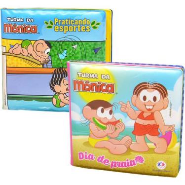 Imagem de Kit 2 Livros De Banho Da Turma Da Monica Para Bebês 0/3 Anos
