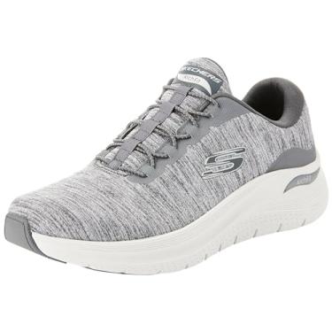 Imagem de Skechers Cabedal masculino Arch Fit 2.0, Cinza, 10 X-Wide