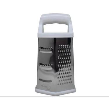 Imagem de Ralador 6 Faces Inox Para Cozinha Base Antiderrapante Profissional Ute