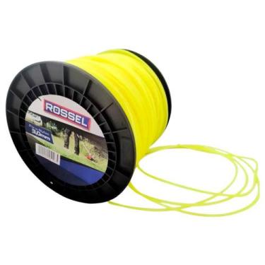 Imagem de Bobina Fio Nylon Roçadeira 3mm Redondo Amarelo 2kg Profissional - Naci