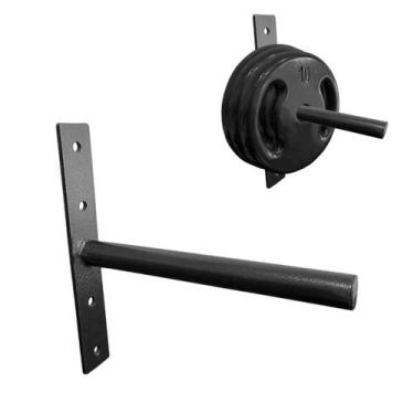 Imagem de Suporte Parede Fixo Para Anilhas Convencionais - Rei do Fitness