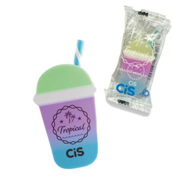 Imagem de Borracha Escolar Cis Fantasia Bebidas Tropicais, Azul
