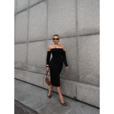 Imagem de VESTIDO MIDI sem alça ELEGANTE CIGANINHA TENDÊNCIA COD2073 - LALOKA, P