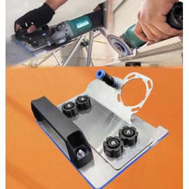 Imagem de Suporte de esmerilhadeira angular para corte de chanfro 45 - Suporte para esmerilhadeiras angulares elétricas, adequado para azulejos, pedra e madeira