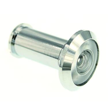 Imagem de ZhongWang Hardware Lente HD 200 graus cromado brilhante olho mágico para portas de 3,5 a 6,5 cm