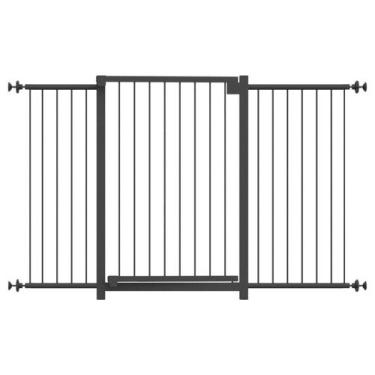 Imagem de Grade Portão Pet Bebê Divisor Ambiente 68 A 123 Cm - Preto - Multiform