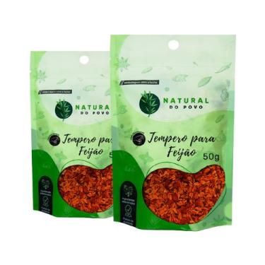 Imagem de Kit 2 Tempero Para Feijão Ingredientes Naturais Alta Qualidade 50g Pou