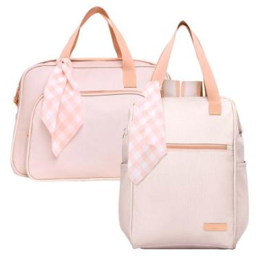 Imagem de Kit Bolsas Maternidade Pirulitando G+M Encanto Marfim - Pirulitando Ba