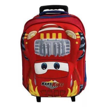 Imagem de Mochila Carros Rodinhas Infantil Masculina Escolar G Mr4510 - Vozz