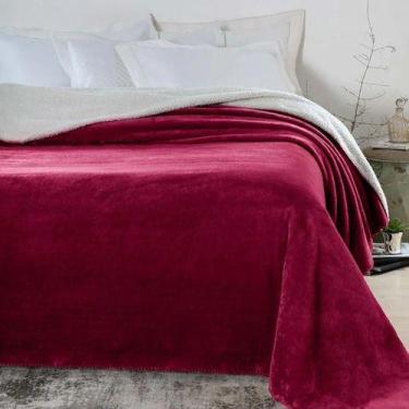 Imagem de Cobertor Queen Corttex Austria Liso Sortido, Vermelho