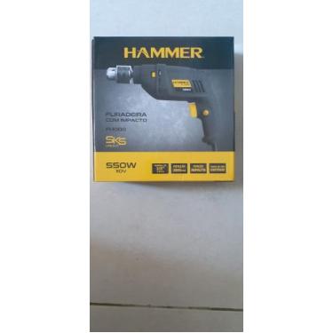 Imagem de Furadeira com impacto hammer, 127-V ROT.2800RPM e 550-W - HAMMER , 110