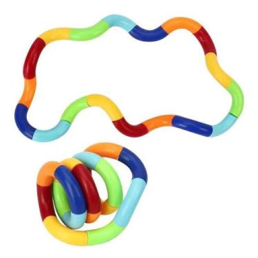 Imagem de FIDGET Brinquedo De Torção Articulados Colorido Antiestresse Enrolamen
