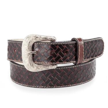 Imagem de Cinto Em Couro Masculino Feminino Country Fivela Removível - Pampas Co