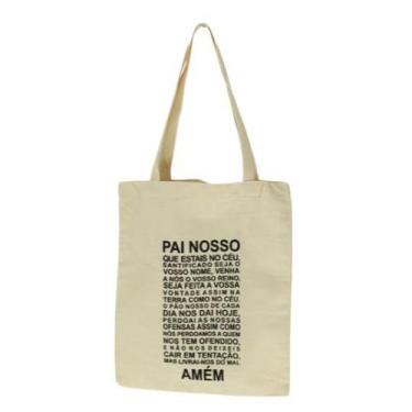 Imagem de Bolsa Ecobag 100% algodão Estampa PAI NOSSO... - CARIOCA MAIS