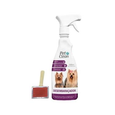 Imagem de Desembaraçador de Pelos PET e Rasqueadeira pequena N1 - Pet Clean / Ju