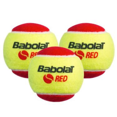 Imagem de Bola De Tênis Babolat Red Felt X3 Amarelo Vermelho, Amarelo, UN