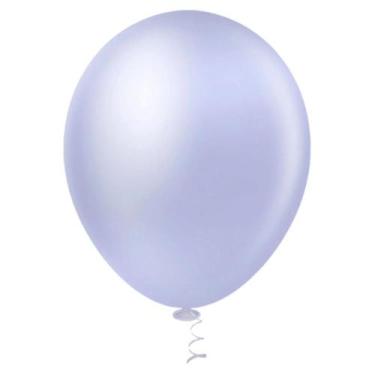 Imagem de Balão Látex Pérola 9 Lilás Candy 25 Un - Pic Pic