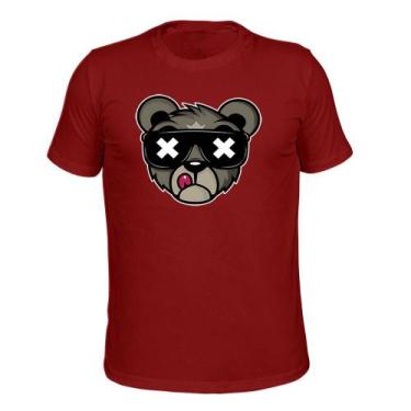 Imagem de Camiseta Plus Size Várias Cores Tecido Macio Estampada Urso Bolado - S