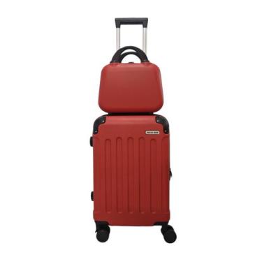 Imagem de Mala de Bordo 10kg com rodinhas giratórias + Frasqueira - PAIVA BAG, V