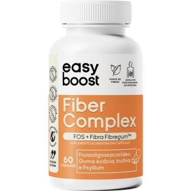 Imagem de Fiber Complex Easyboost Fibra Fibregum Psyllium Fos 60 Caps - EASY BOO