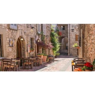 Imagem de Leyiyi 6 x 3 m Fundo de fotografia italiano para casamento viagens europeias no centro da cidade cafeteria vintage luz do sol lua de mel verão formatura férias foto retrato vinil acessório estúdio