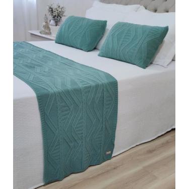 Imagem de PESEIRA MANTA TRICO CAMA KING 260X60cm +2 CAPA ALMOFADA 60x40cm C11 - 