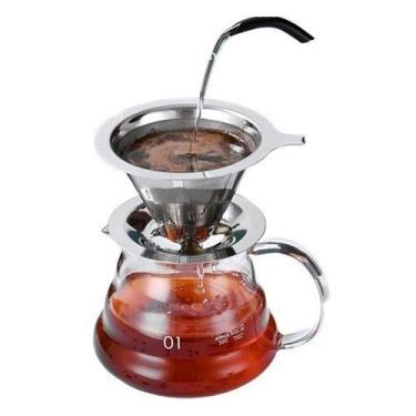 Imagem de Coador Filtro De Café Aço Inox Sem Uso De Papel 103 - O.Míssil company