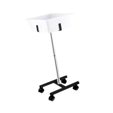 Imagem de kowaku Suporte de armazenamento de bolas múltiplas, suporte de bola de tênis de ping pong com 4 rodas para badminton