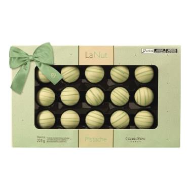 Imagem de Cacau Show LaNut Trufas de Chocolate Branco com Pistache, Caixa com 15 unidades, 225g