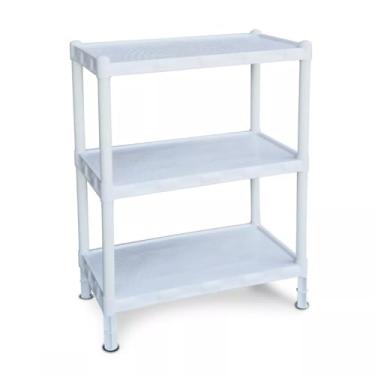 Imagem de Estante Plástica com 3 Prateleiras, Branca