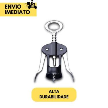 Imagem de 5 Saca Rolha com Abridor de Garrafas 2 em 1 Ideal para Bar Cozinha Res