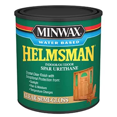 Imagem de (Semi-Gloss) - Minwax 630510444 Water Based Helmsman Spar Urethane, quart, Semi-Gloss