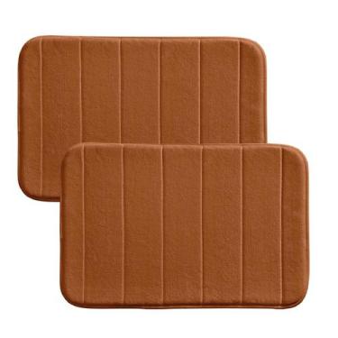 Imagem de Kit Tapetes Antiderrapante Macio Soft para Banheiro 60x40cm - 02, 04 o