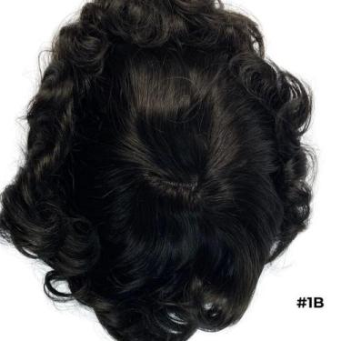 Imagem de Prótese Capilar de Micropele 1B - Castanho escuro - Nó duplo - LS Prót