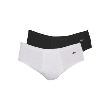 Imagem de Kit com 3 Cuecas Slip Zorba com Abertura 172 Plus Size Colorido, Preto