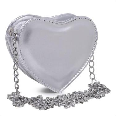 Imagem de Bolsa Feminina Transversal em Formato de Coração Elegância e Dia a Dia
