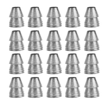 Imagem de Cabo redondo Ws, pacote com 20 manípulos de martelo de aço para trabalho de reforço de martelo de garra de machado (diâmetro 8 mm / 0,31 pol.)