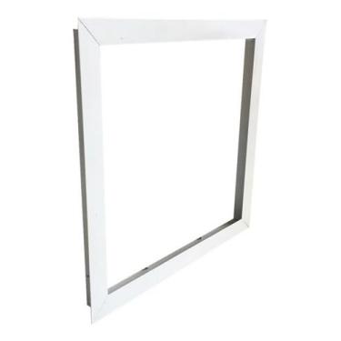 Imagem de Alçapão para Forro de Gesso, 60x60 cm, Alumínio, Branco