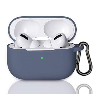 Imagem de Capa para AirPods Pro da Mateprox, capa de fone de ouvido de silicone carregável à prova de choque e à prova de choque para AirPods Pro, Azure Blue
