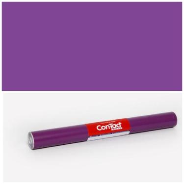 Imagem de Papel Adesivo Contact Roxo Fosco Lavável 45 Cm X 10 Metros - Plastcove