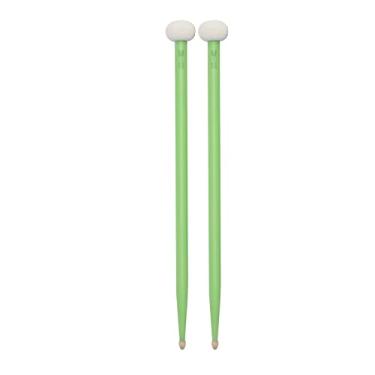 Imagem de 2pcs Drum Mallet Double Sudyed Good Hand Feel Drumsticks para Tocar Bateria (GREEN)