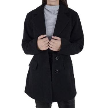 Imagem de Casaco Feminino Facinelli By Mooncity Médio Preto - 610259-Feminino