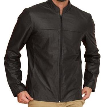 Imagem de Jaqueta Masculina Javali Tom Couro Preta - 1270512-Masculino