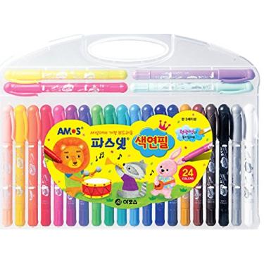 Imagem de Lápis de cor Amos Pasnet Twistable Soft Crayon (24 cores)