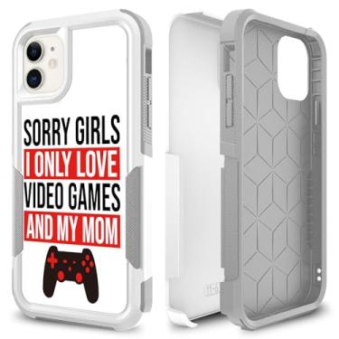 Imagem de Candykisscase Capa para iPhone 11, R2D2 Astromech Droid Robot padrão de absorção de choque rígido PC e capa protetora de camada dupla híbrida de silicone para iPhone 11 (6,1 polegadas) (palavras de