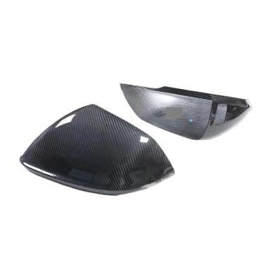 Imagem de Capa de espelho de fibra de carbono, complemento compatível com Lamborghini Urus, compatível com Q8 RSQ8 2018+, capa de visão traseira de carro, capa de reversão com assistência de faixa(With Lane Ass