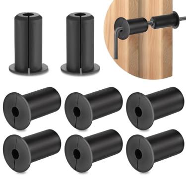 Imagem de 8 peças de ilhós de parede Starlink Kit de roteamento de cabo de 0,9 cm para bucha de parede de borracha, ilhós de 19 mm de diâmetro, bucha de cabo Ethernet, ilhós de penetração de parede para cabo